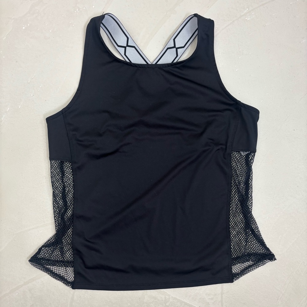 Hunter for Target Black Mesh Tank Top Size Medium